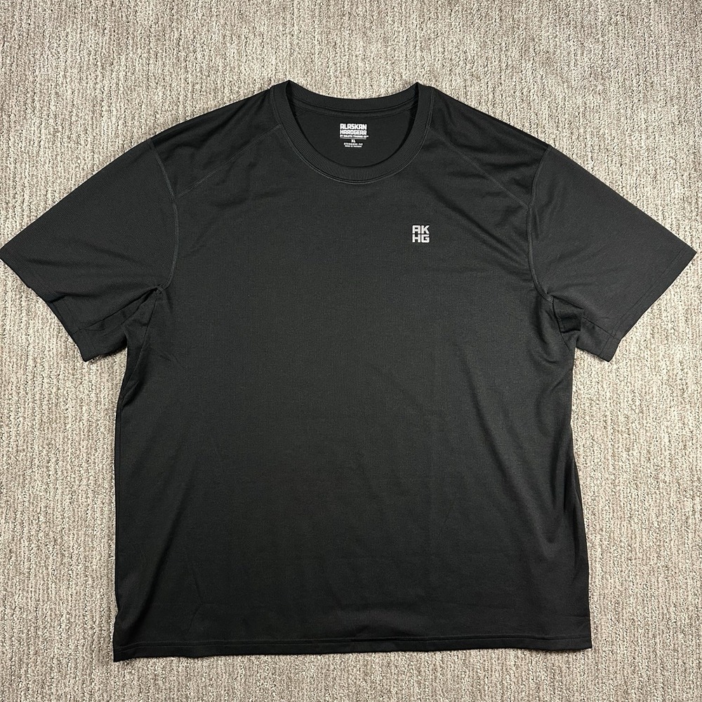 Alaskan Hardgear by Duluth Mens XL Standard Fit Rib Knit Short Sleeve Tee Black